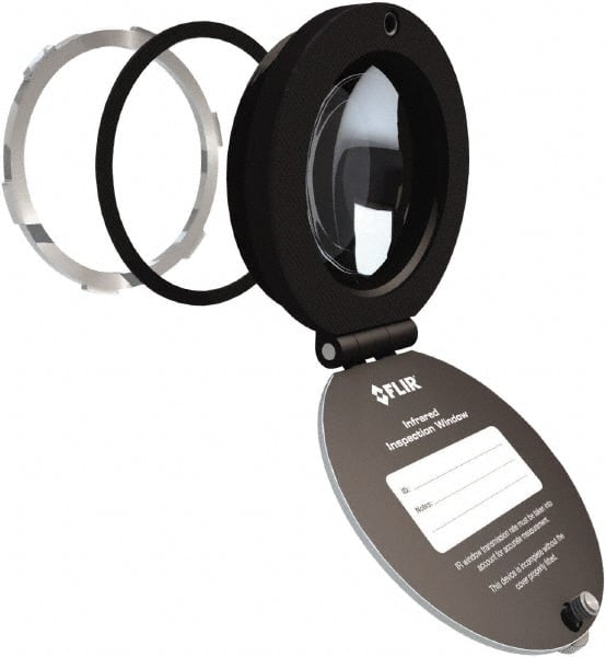 FLIR - 95mm (3.74\x94) Diam, Infrared Viewing Window - 6,221mm (9.64") View Area, 29.25mm (1.15") Thickness, Use with Thermal Imagers - Exact Tooling
