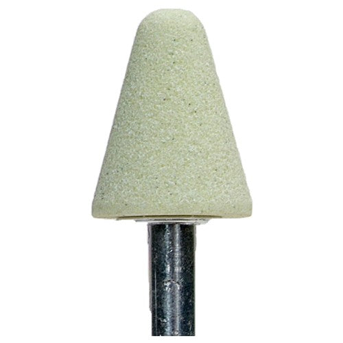 ‎3/4″ × 1-1/8″ 1/4″ Spindle Quantum Mounted Point A5 80 Grit - Exact Tooling