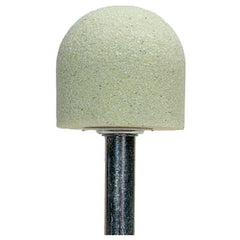 1″ × 1″ 1/4″ Spindle Quantum Mounted Point A21 80 Grit Ceramic Alumina - Exact Tooling