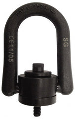 CM - 4,000 Lbs. Load Capacity, 3-1/2 Inch Wide x 5.31 Inch High x 1 Inch Opening, Extra Duty Hoist Ring - 5/8-11 Thread Size, 1 Inch Thread Length, 3/4 Inch Bail Diameter, 60 Ft./Lbs. Torque Load - Exact Tooling