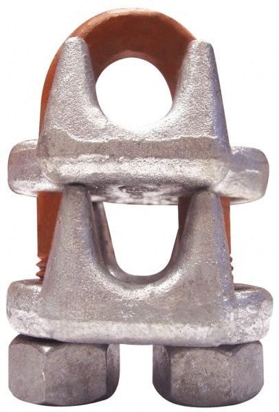 CM - 1-1/4" Piggyback Wedge Socket Clip - 7/8-9, 2.31" Between Centers, Galvanized - Exact Tooling