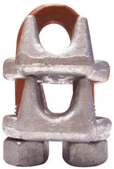 CM - 1-1/8" Piggyback Wedge Socket Clip - 3/4-10, 2" Between Centers, Galvanized - Exact Tooling