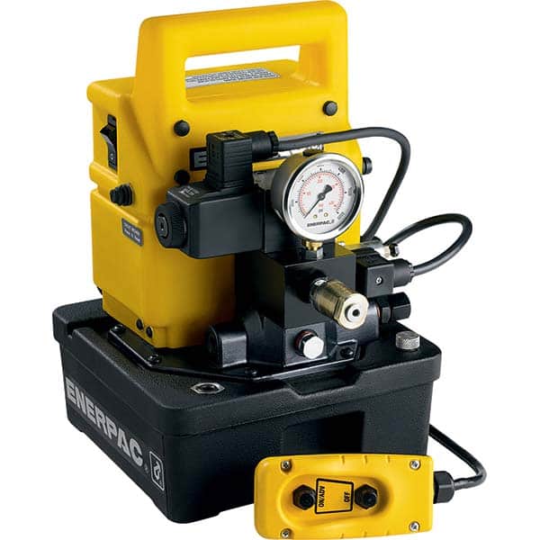 Enerpac - Power Hydraulic Pumps & Jacks Type: Electric Pressure Rating (psi): 10000 - Exact Tooling