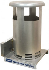 LB White - 45,000 to 225,000 BTU, Propane Convection Heater - 100 Lb Fuel Capacity, 16-1/2" Long x 15" Wide x 25" High - Exact Tooling