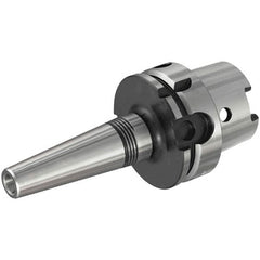 Iscar - 3mm Hole Diam, HSK63A Taper Shank Shrink Fit Tool Holder & Adapter - 76mm Projection, 10mm Nose Diam, 16mm Clamping Depth, 25,000 RPM, Through Coolant - Exact Tooling
