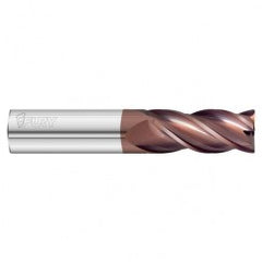 25mm Dia. x 125mm Overall Length 4-Flute 3mm C/R Solid Carbide SE End Mill-Round Shank-Center Cut-FC20 - Exact Tooling