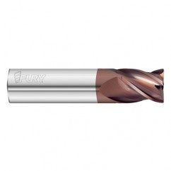 8mm Dia. x 50mm Overall Length 4-Flute 1.5mm C/R Solid Carbide SE End Mill-Round Shank-Center Cut-FC20 - Exact Tooling