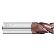 8mm Dia. x 50mm Overall Length 4-Flute 1.5mm C/R Solid Carbide SE End Mill-Round Shank-Center Cut-FC20 - Exact Tooling
