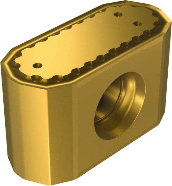 Sandvik Coromant - 425N1707 KLW Grade 1020 Carbide Milling Insert - TiAlN Finish, 10mm Thick - Exact Tooling