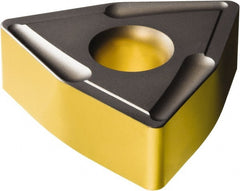 Sandvik Coromant - WNMT1509 PM Grade 4325 Carbide Turning Insert - TiCN/AI2O3/TiN Finish, 80° Trigon, 22.23mm Inscr Circle, 3/8" Thick, 11mm Corner Radius - Exact Tooling