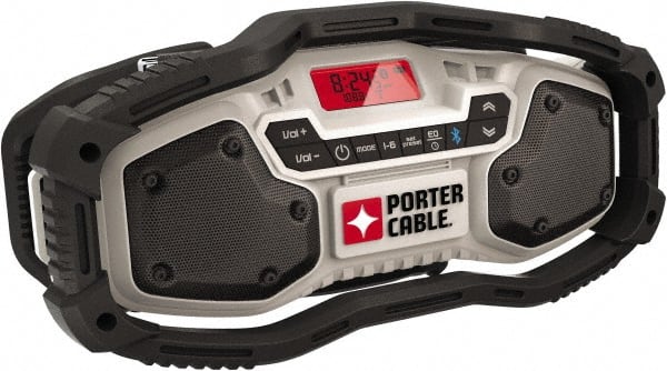 Porter-Cable - LED Worksite Radio - Powered by 120V AC 12V, 20V Max Batteries - Exact Tooling