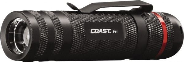 Coast Cutlery - White LED Bulb, 315 Lumens, Industrial/Tactical Flashlight - Black Aluminum Body, 3 AAA Batteries Included - Exact Tooling