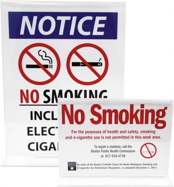 NMC - 8-1/2" Wide x 11" High Sign Compatiblity, Acrylic Sign Holder - Clear, 11" Holder Height - Exact Tooling