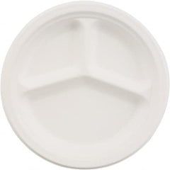 Chinet - Chinet 10-1/4" 3 Compartment Paper Plate - White - Exact Tooling