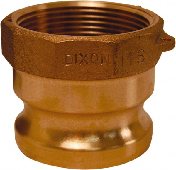 Dixon Valve & Coupling - 3/4" Brass Cam & Groove Suction & Discharge Hose Male Adapter Female NPT Thread - Part A, 3/4" Thread, 250 Max psi - Exact Tooling