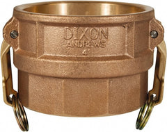Dixon Valve & Coupling - 3" Brass Cam & Groove Suction & Discharge Hose Female Coupler Female NPT Thread - Part D, 3" Thread, 125 Max psi - Exact Tooling