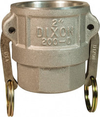 Dixon Valve & Coupling - 2-1/2" Aluminum Cam & Groove Suction & Discharge Hose Female Coupler Female NPT Thread - Part D, 2-1/2" Thread, 150 Max psi - Exact Tooling