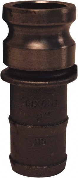 Dixon Valve & Coupling - 2" Malleable Iron Cam & Groove Suction & Discharge Hose Male Adapter Hose Shank - Part E, 250 Max psi - Exact Tooling
