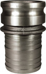 Dixon Valve & Coupling - 4" Ductile Iron Cam & Groove Suction & Discharge Hose Male Adapter Hose Shank - Part E, 100 Max psi - Exact Tooling