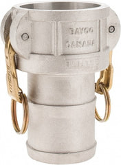 Dixon Valve & Coupling - 2-1/2" Aluminum Cam & Groove Suction & Discharge Hose Female Coupler Hose Shank - Part C, 150 Max psi - Exact Tooling