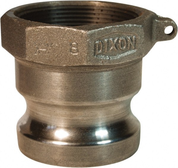 Dixon Valve & Coupling - 1-1/2" Malleable Iron Cam & Groove Suction & Discharge Hose Male Adapter Female NPT Thread - Part A, 1-1/2" Thread, 250 Max psi - Exact Tooling