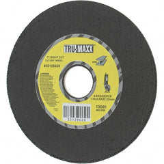 Tru-Maxx - 4-1/2" Aluminum Oxide Cutoff Wheel - 0.0938" Thick, 7/8" Arbor, Use with Portable Tools - Exact Tooling
