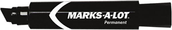 Marks-A-Lot - Black Permanent Marker - Chisel Tip, AP Nontoxic Ink - Exact Tooling
