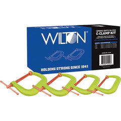 Wilton - C-Clamp & Cantilever Clamp Sets Clamp Type: Spark Duty C-Clamp Type: Kit - Exact Tooling