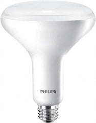 Philips - 9 Watt LED Flood/Spot Medium Screw Lamp - 2,700°K Color Temp, 650 Lumens, 120 Volts, Dimmable, Shatter Resistant, BR30, 25,000 hr Avg Life - Exact Tooling