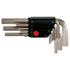 1.5-10.0 9PC HEX L-KEY SHORT ARM MET - Exact Tooling