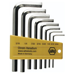 8PC SET IN HEX L-KEY SHORT ARM NICK - Exact Tooling