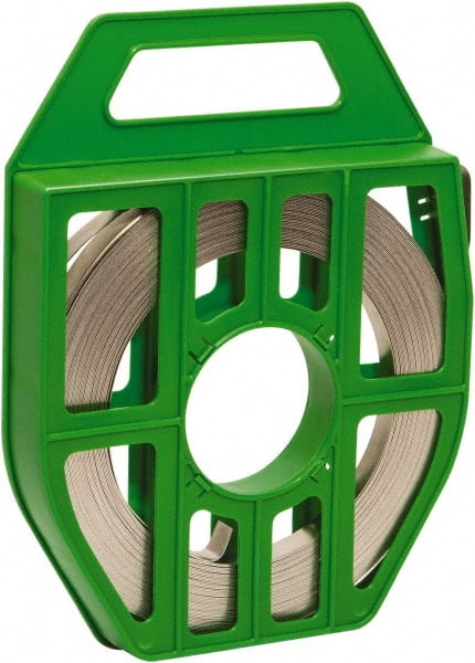 IDEAL TRIDON - Stainless Steel Banding Strap Roll - 5/8" Wide x 0.03" Thick - Exact Tooling