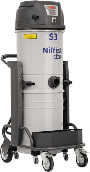 Nilfisk - 13 Gal, Painted Steel Tank, Dry, HEPA Vacuum Cleaner - 15.8 Amps - Exact Tooling