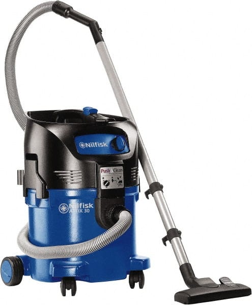 Nilfisk - 8 Gal, Plastic Tank, Wet/Dry, Vacuum - 8.3 Amps - Exact Tooling