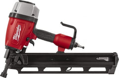 Milwaukee Tool - 3-1/2" Nail Length, 2-1/2 to 3.8mm Nail Diam, 0.15 Gauge Framing Air Nailer - Exact Tooling
