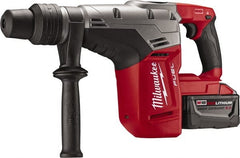 Milwaukee Tool - 18 Volt 1-9/16" SDS Max Chuck Cordless Rotary Hammer - 0 to 3,000 BPM, 0 to 450 RPM, Reversible - Exact Tooling