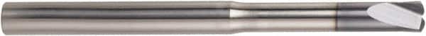 Niagara Cutter - 1/4", 2 Flute, Single End, Solid Carbide, 0.0322" Corner Radius End Mill - 3-1/2" OAL, 0° Helix, 0.36mm LOC - Exact Tooling