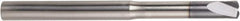 Niagara Cutter - 1/4", 2 Flute, Single End, Solid Carbide, 0.0322" Corner Radius End Mill - 3-1/2" OAL, 0° Helix, 0.36mm LOC - Exact Tooling