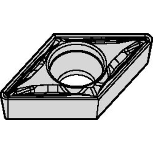 DCMT 431 Single-sided|T WP15CT, 1/64″ Corner Radius, 3/16″ Thick, 1/2″ Inscribed Circle, TiN, Turning Indexable Insert - Exact Tooling