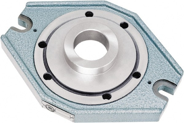 Bison - Adapter Back Plate for 8" Diam Self Centering Lathe Chucks - Plain Back Mount - Exact Tooling