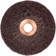 3″ Polyflex Encapsulated Small Diameter Crimped Wire Wheel, .014″ Steel Fill, 1/2″ Arbor Hole - Exact Tooling