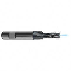M16 x 2.0 4FL Carbide Thread Mill Tap-Coolant Thru-TiCN - Exact Tooling
