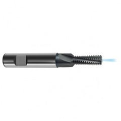 M16 x 2.0 4FL Carbide Thread Mill Tap-Coolant Thru-TiCN - Exact Tooling