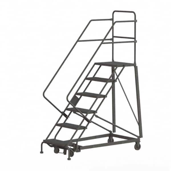 TRI-ARC - Rolling & Wall Mounted Ladders & Platforms Type: Stairway Slope Ladder Style: Rolling Safety Ladder - Exact Tooling