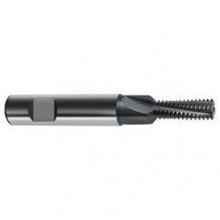 M6 x 0.75 3FL Carbide Thread Mill Tap-Coolant Thru-TiCN - Exact Tooling