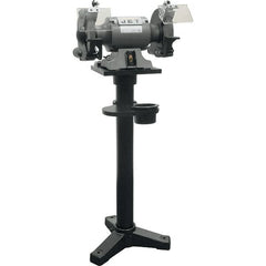 Jet - 10" Wheel Diam x 1" Wheel Width, 1-1/2 hp Bench Grinder - 1 Phase, 1,720 Max RPM, 115 Volts - Exact Tooling