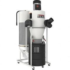 Jet - 1µm, 115 Volt Portable Dust Collector - 22" Long x 47" Deep x 67-9/16" High, 4" Connection Diam, 6,396' per min Air Flow - Exact Tooling