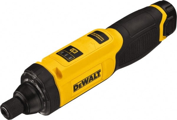 DeWALT - 8 Volt Lithium-Ion Battery Inline Cordless Screwdriver - 430 RPM, 430 In/Lb Torque - Exact Tooling