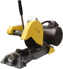 Kalamazoo - 8" Blade Diam, 1/2" Arbor Hole, Straight Chop & Cutoff Saw - 4,900 RPM, 3 hp, 220/440 Volts, 1 or 3 Phase - Exact Tooling