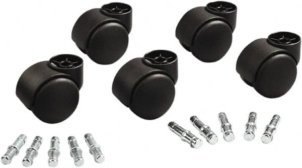 Master Caster - Matte Black Caster Set - For Office & Home Furniture - Exact Tooling